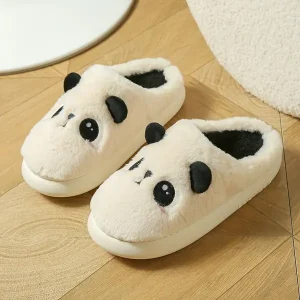 Cute Cartoon Fluffy Home Slippers, Soft Sole Plush Lined Bedroom Cozy Shoes, Non-slip Floor Mute Slippers